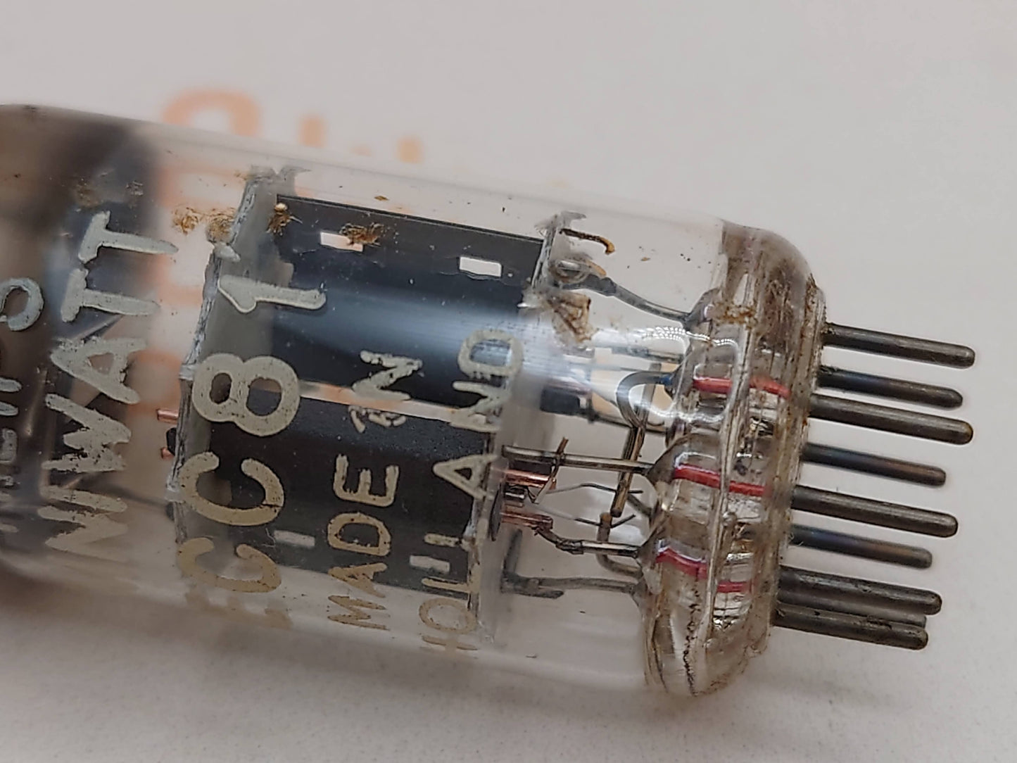 Philips ECC81 12AT7 Folien-D-Getter
