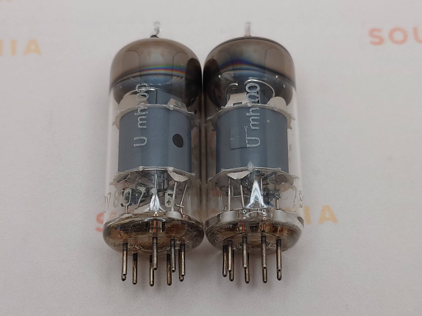2x Telefunken EF804S O-Getter - ◇ Unten - Ulm 1963 - NOS+