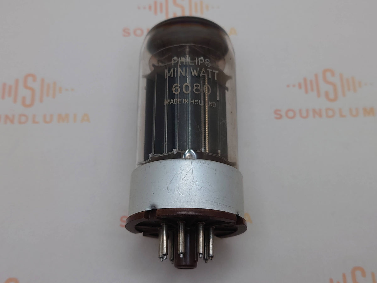 Philips 6080 DD Getter Triple Mica Metal Base - Holland