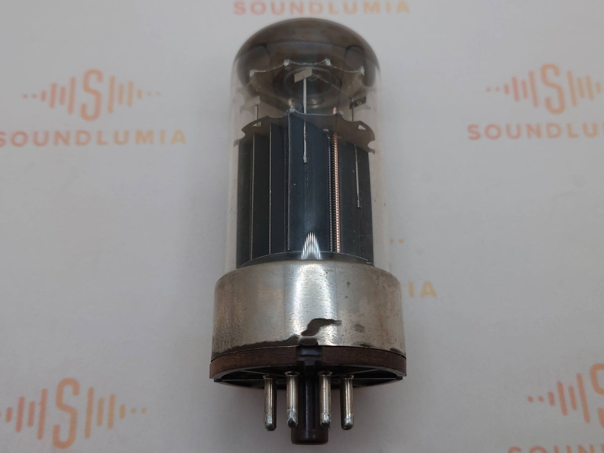 Mullard 6080 6AS7 vacuum tube with Black Plate and Metal Base, image 12