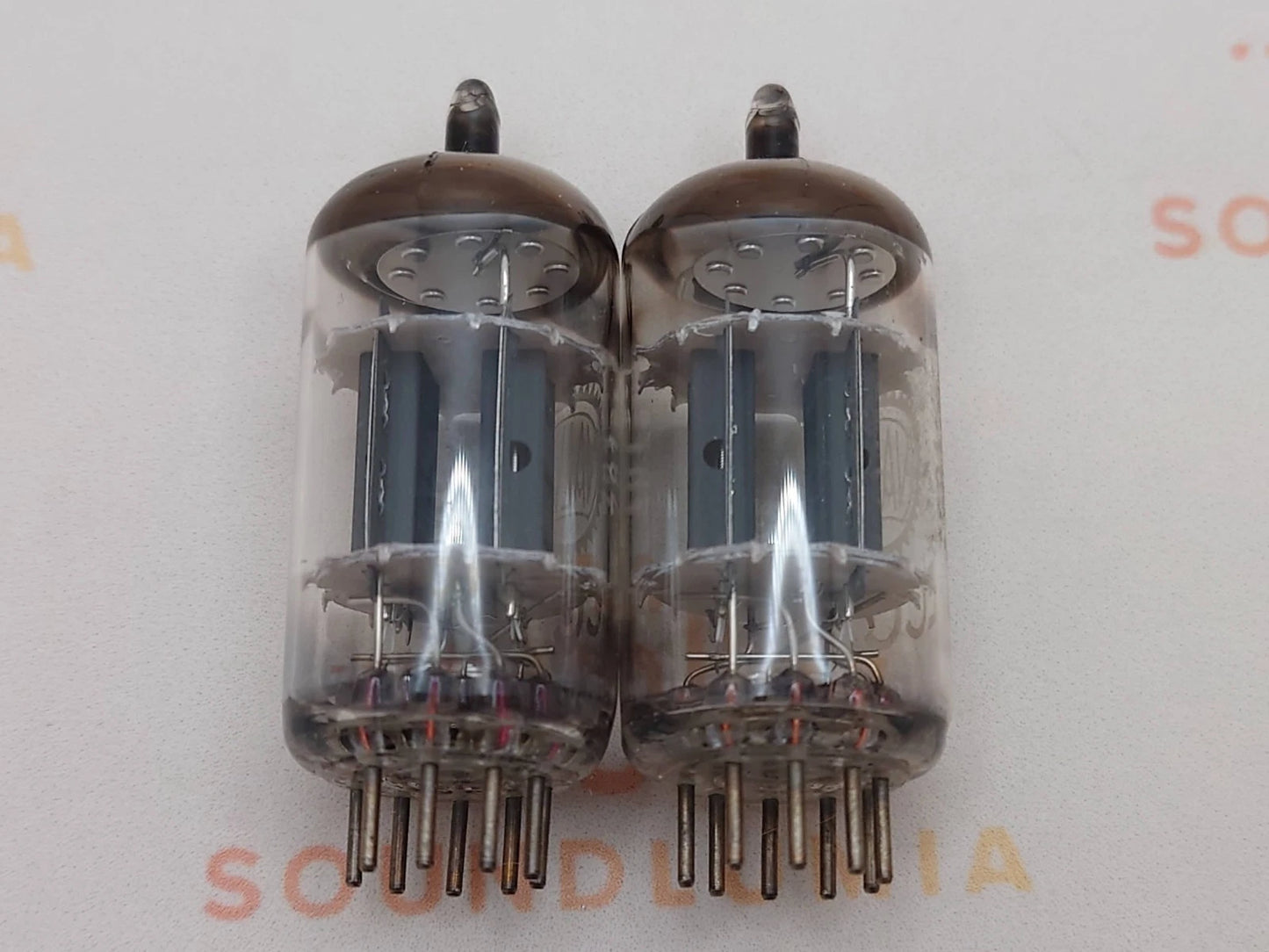 Valvo ECC83 12AX7 Short Plates Dimple Disc Getter - Heerlen