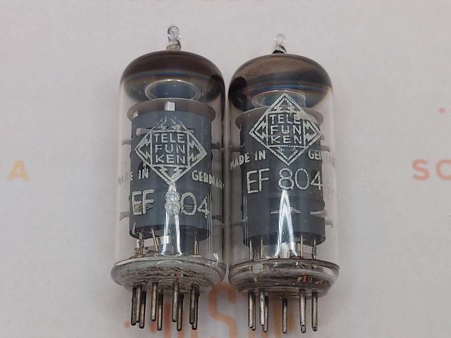 Telefunken EF804 Gray Plates O-getter ◇ Bottom - Berlin