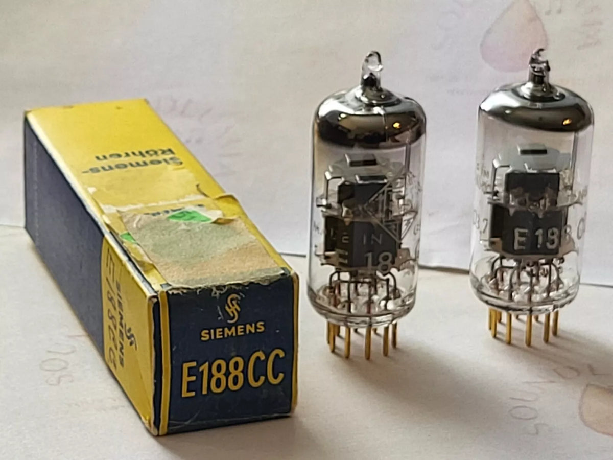 Siemens E188CC 7308 vacuum tube with Silver Plate and O-Getter, image 39