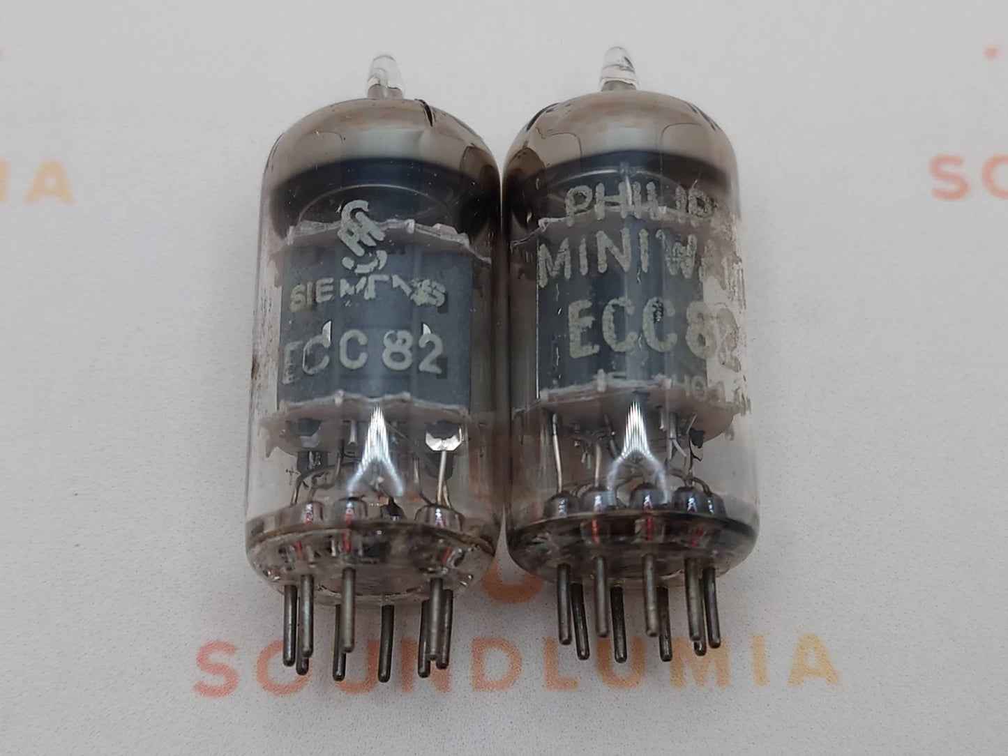 1x Philips SQ E82CC = 6189 (ECC82+) Kurze Platten - Heerlen, NL '65 - NOS