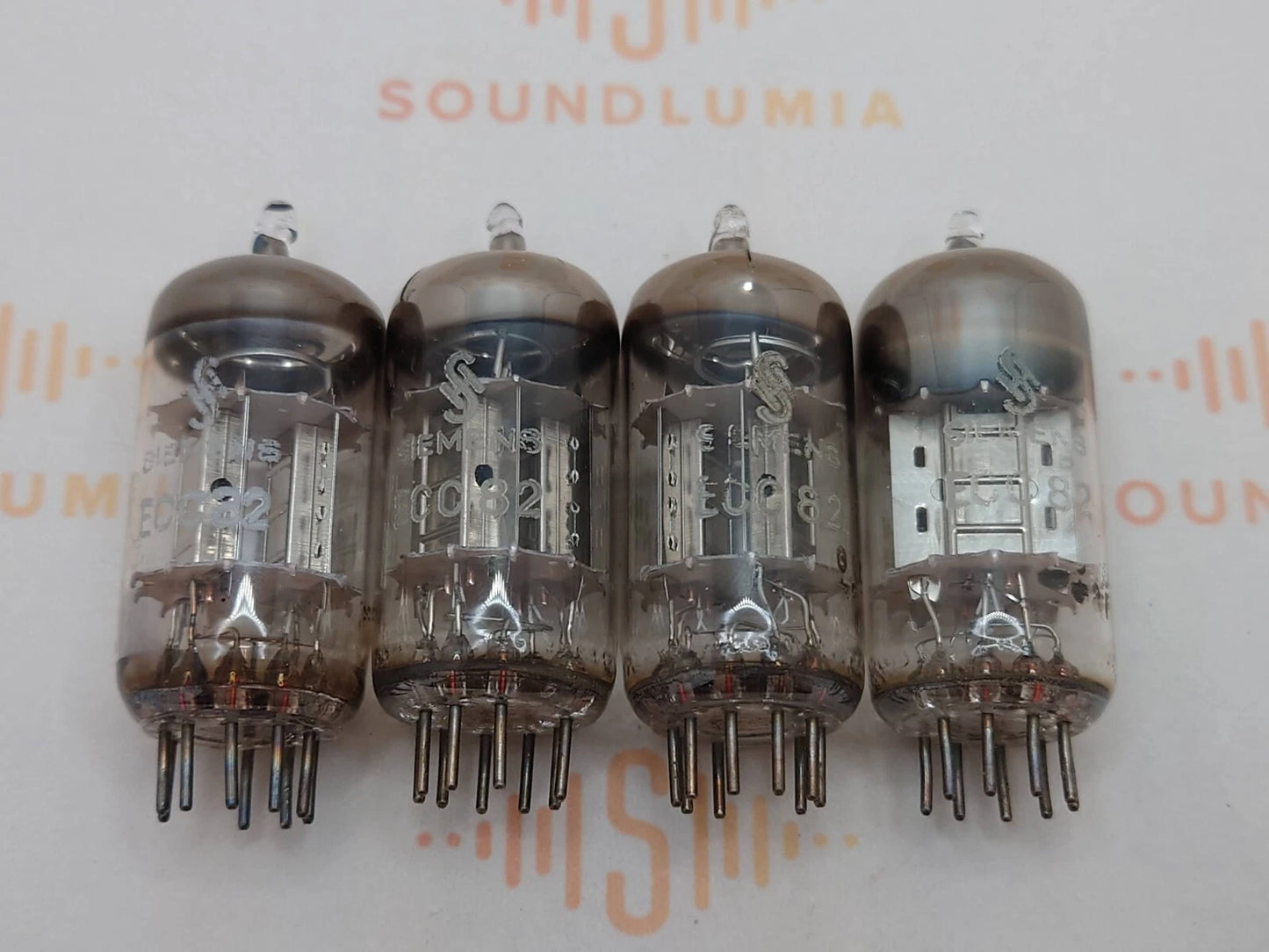 Siemens ECC82 12AU7 Chrome Plates - Munich