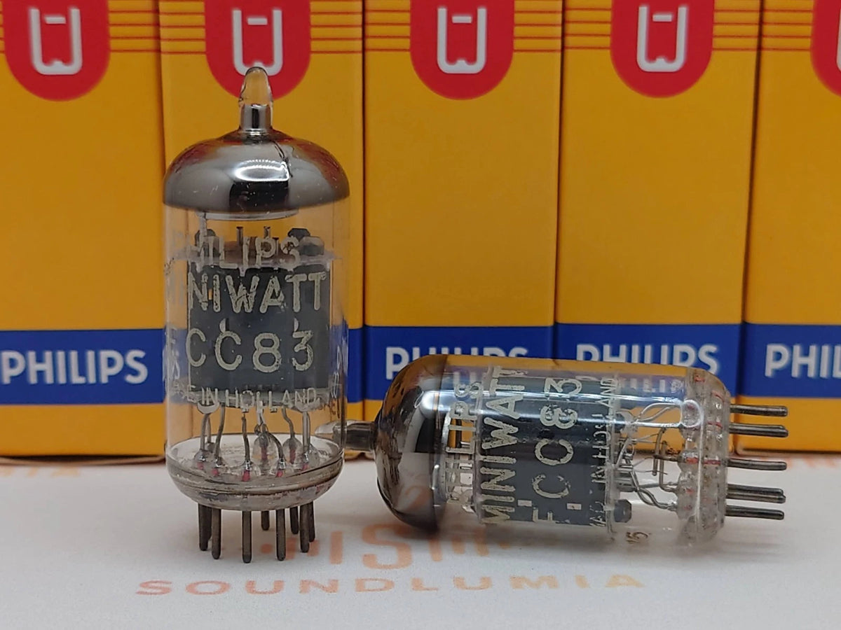 Philips ECC83 12AX7 Piastre Corte O-getter - Heerlen