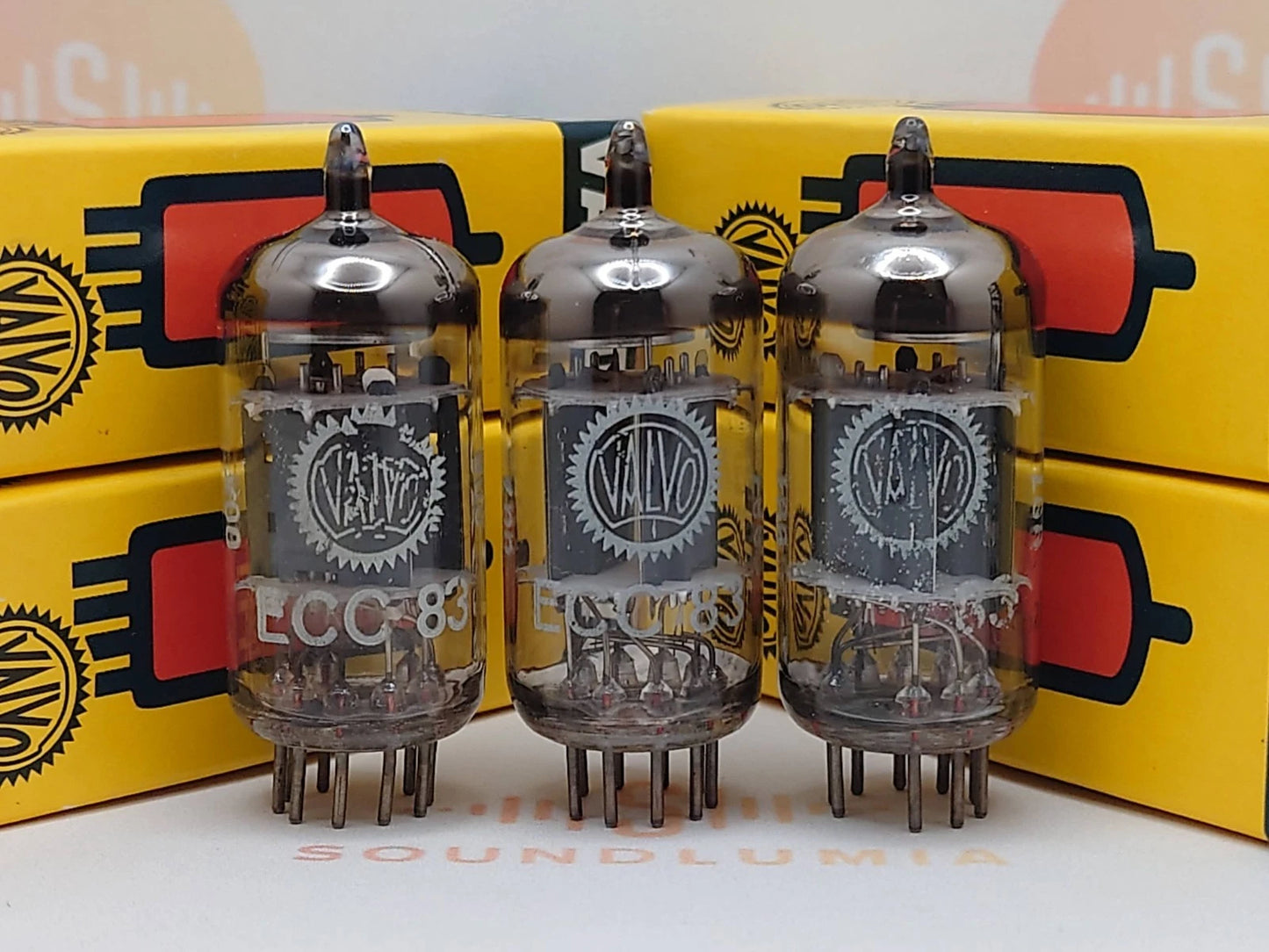 Valvo ECC83 Short Plates O-getter - Heerlen