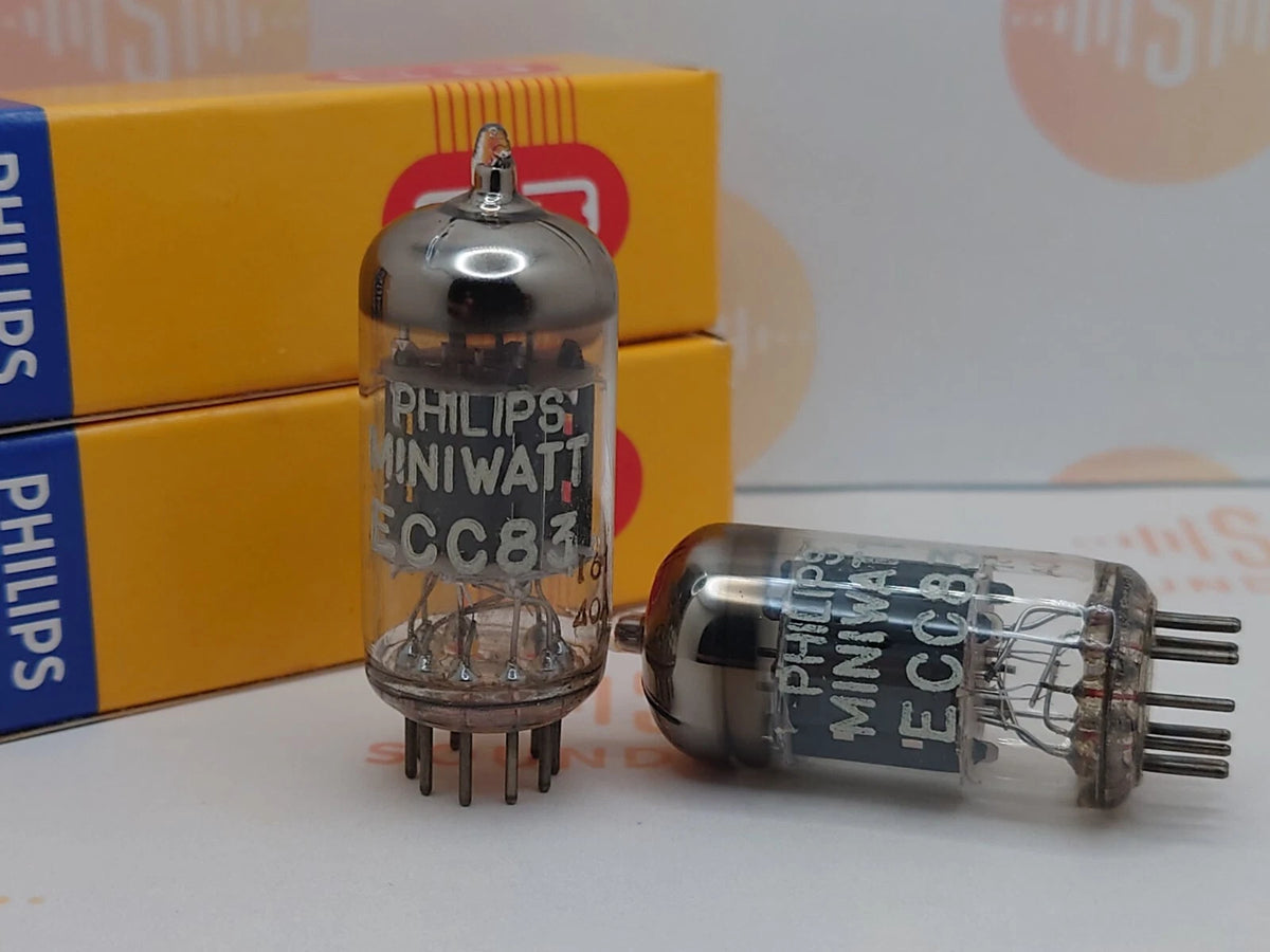 Philips ECC83 12AX7 Piastre Corte O-getter - Heerlen