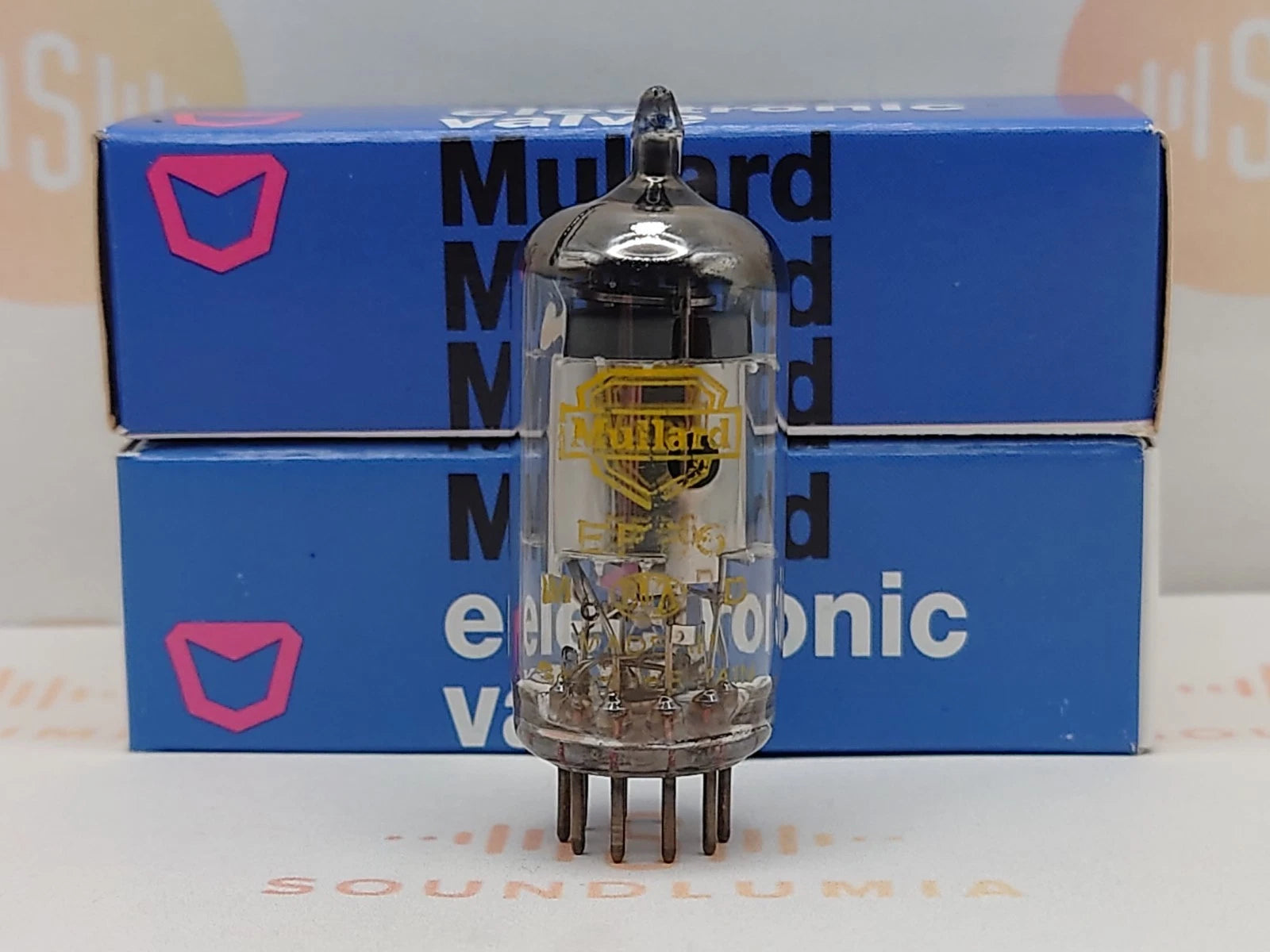 Mullard EF86 6267 Vacuum Tube | Silver Plate | O-Getter | Soundlumia