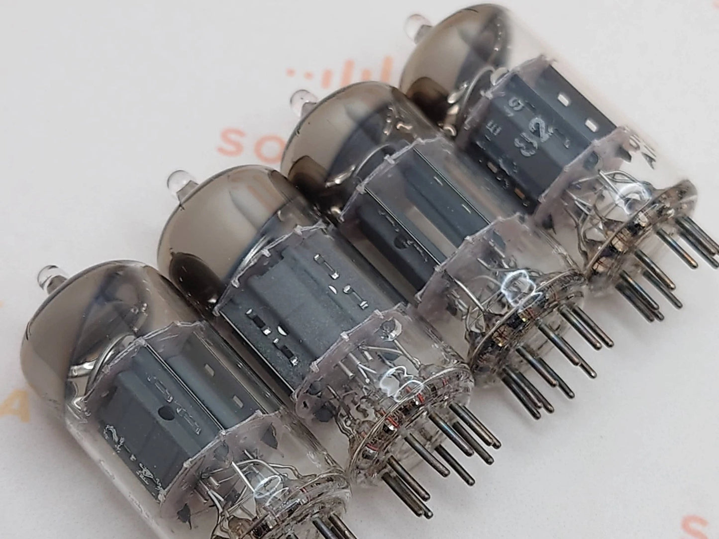 Valvo Hamburg ECC82 Short Plates 30° O-Getter