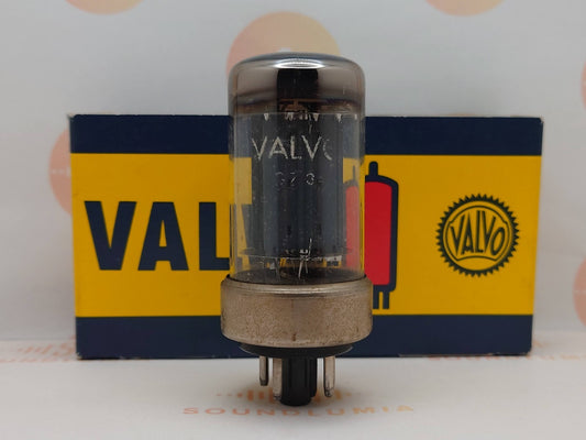 1x Philips GZ34 5AR4 Metal Base - Valvo Label - Eindhoven 1957 (tV2 57E) - NOS+