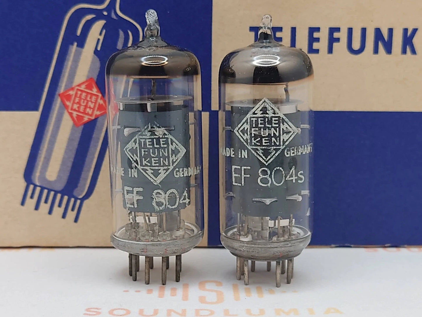 Telefunken EF804 Gray Plates O-getter ◇ Bottom - Berlin