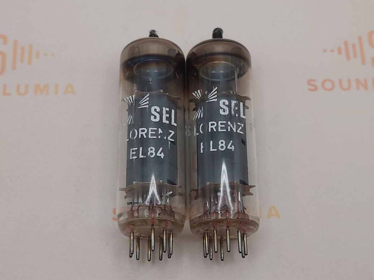 2x SEL Lorenz EL84 6BQ5 O-getter - Quasi NOS