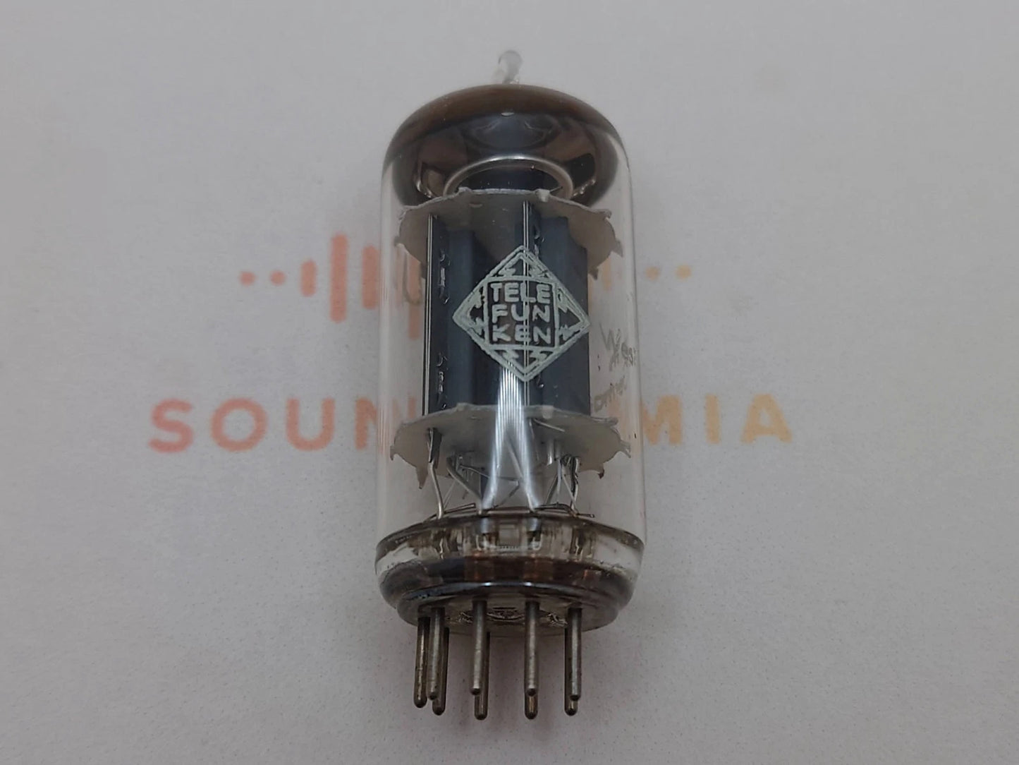 Telefunken ECC82 Rippenplatten Red Tip Matched Trio - ◇ Basis - Berlin '61 - NOS