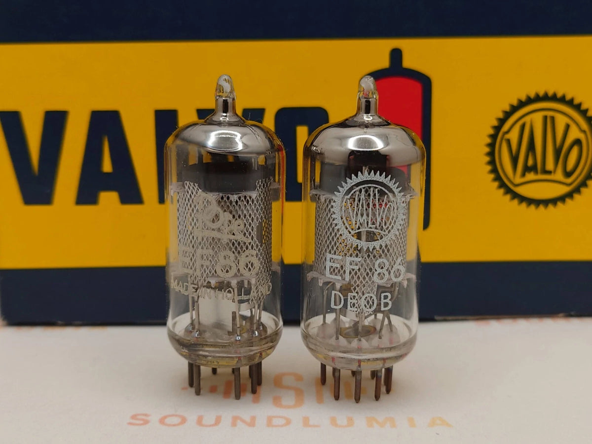 Philips EF86 6267 vacuum tube with Mesh Plate and Matched Pair, image 1