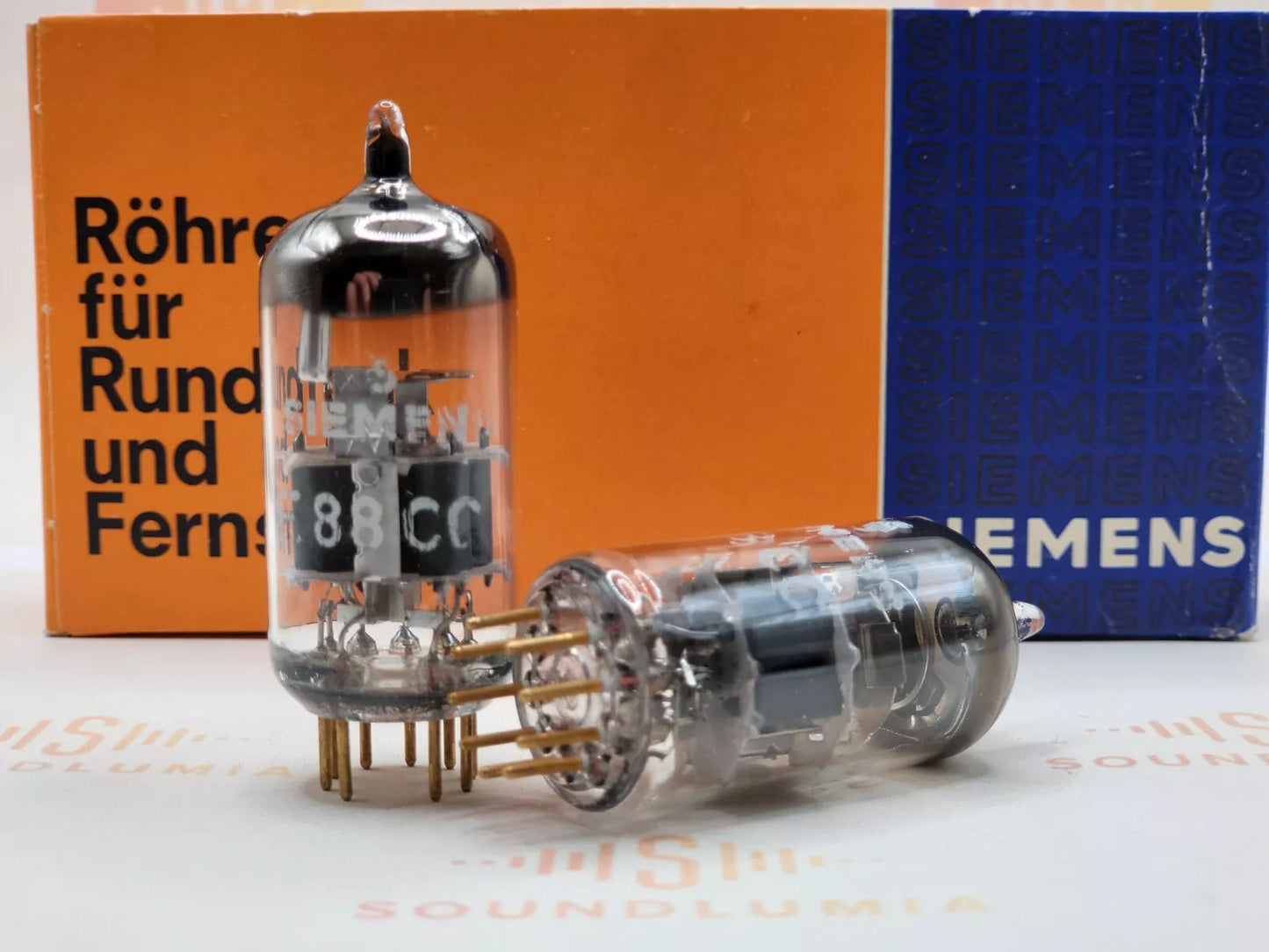 Siemens E88CC 6922 Silver Shields - Germany