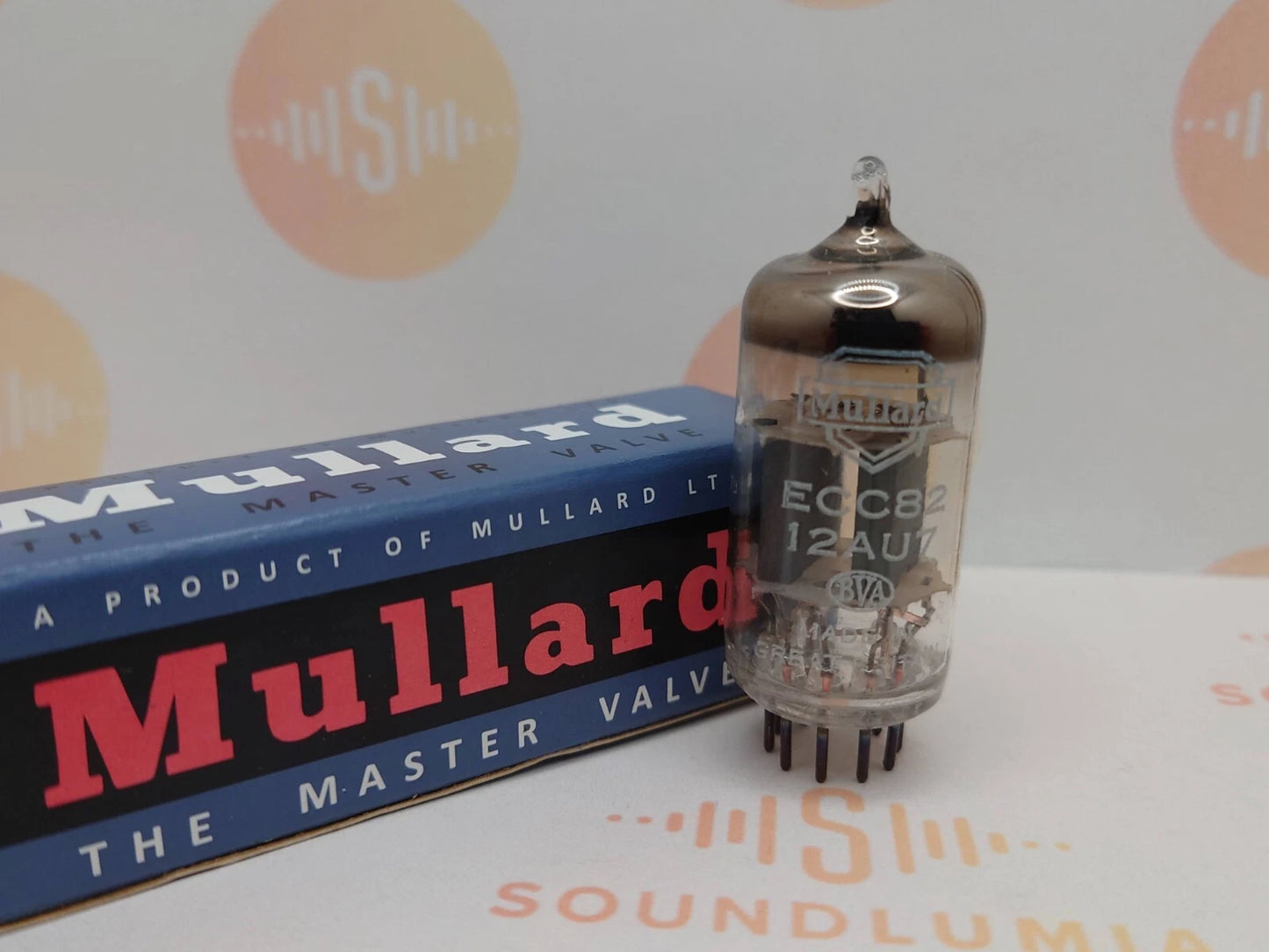 Mullard ECC82 12AU7 Box Plates - Mitcham
