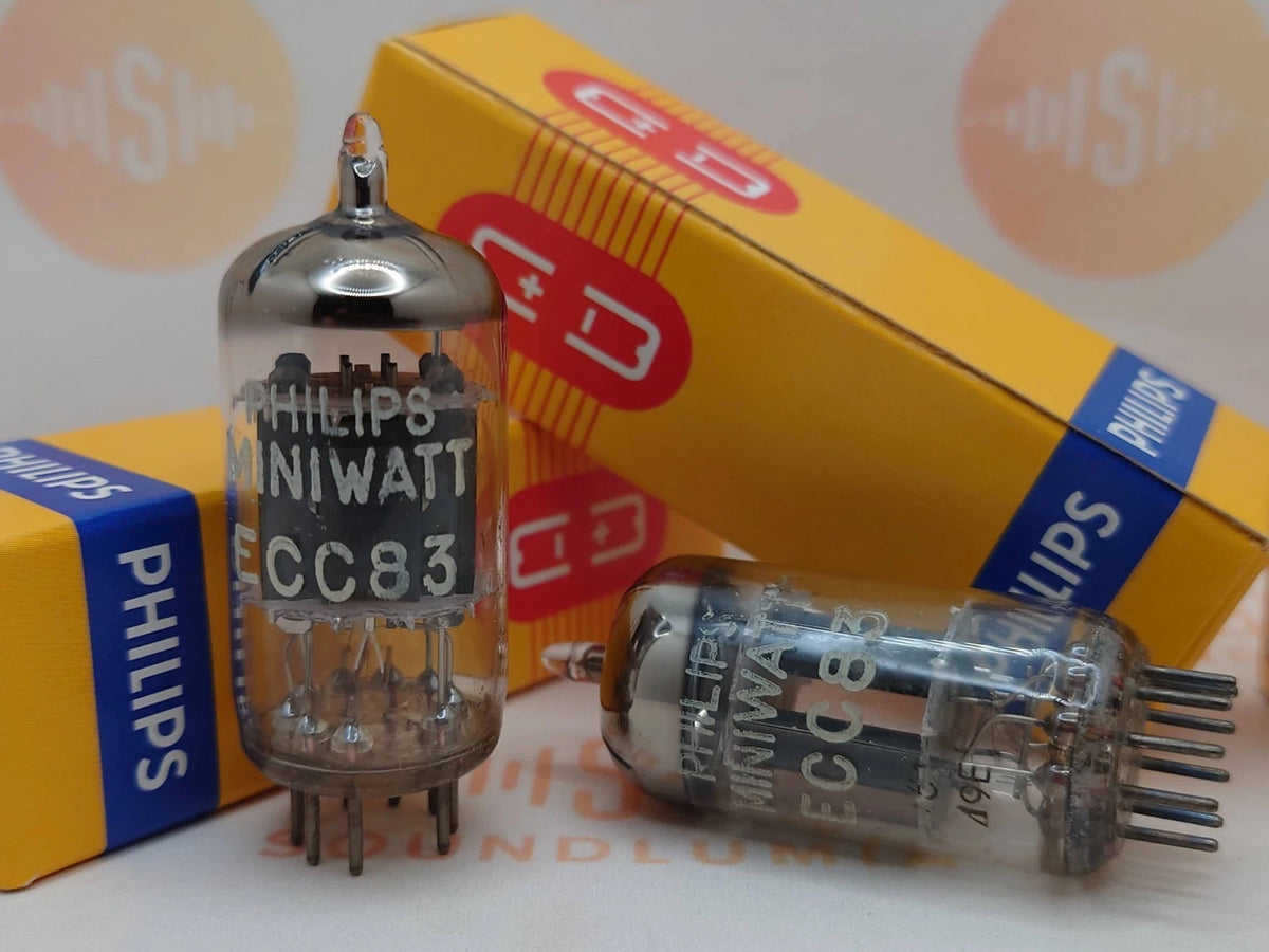 Philips ECC83 12AX7 Piastre Corte O-getter - Heerlen