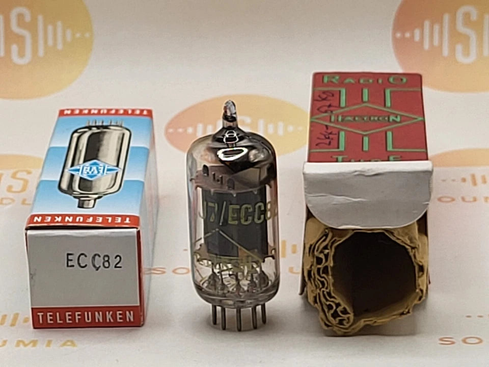 Siemens ECC82 12AU7 Long Plates Square Getter - Munich