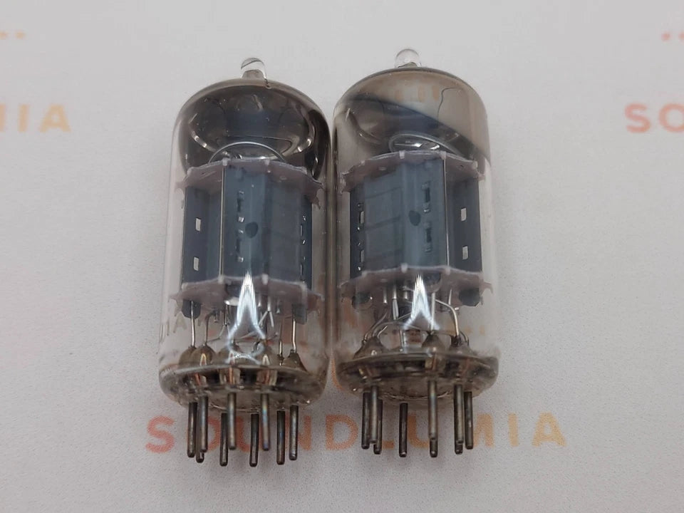 Valvo Hamburg ECC82 Short Plates 30° O-Getter