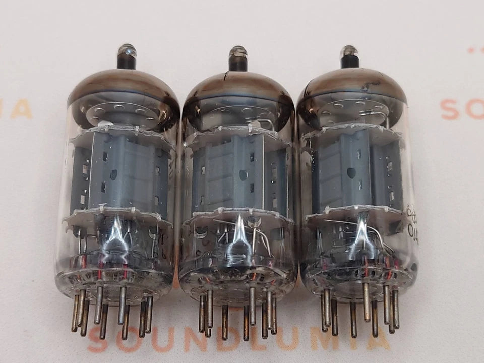 Valvo ECC83 12AX7 Short Plates Dimple Disc Getter - Heerlen