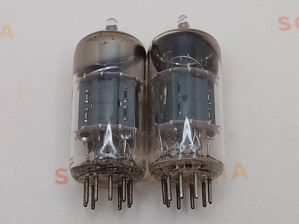 Valvo Hamburg ECC82 Short Plates 30° O-Getter