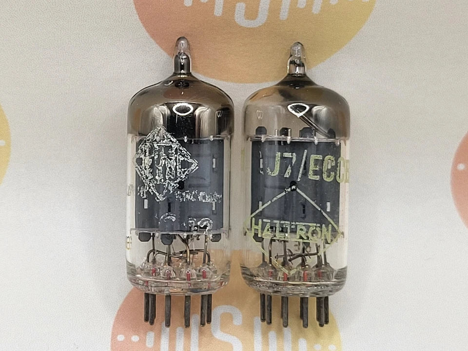 Siemens ECC82 12AU7 Long Plates Square Getter - Munich