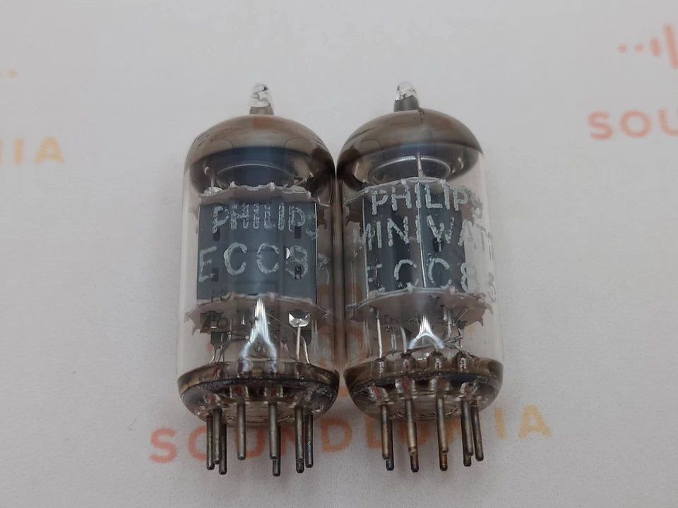 Philips ECC83 12AX7 Piastre Corte O-getter - Heerlen