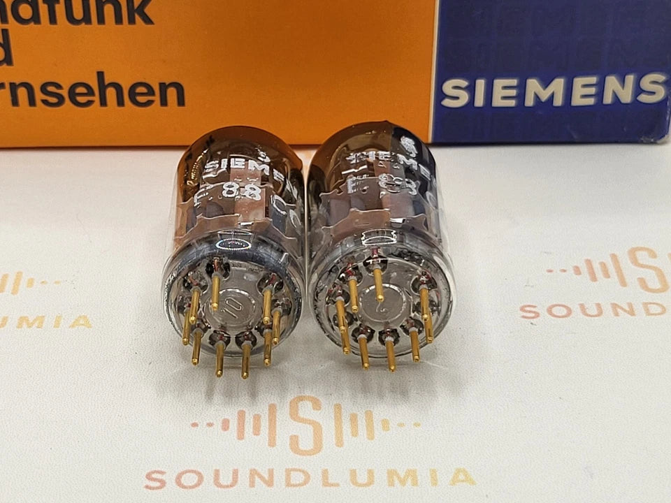 Siemens E88CC 6922 Silver Shields - Germany