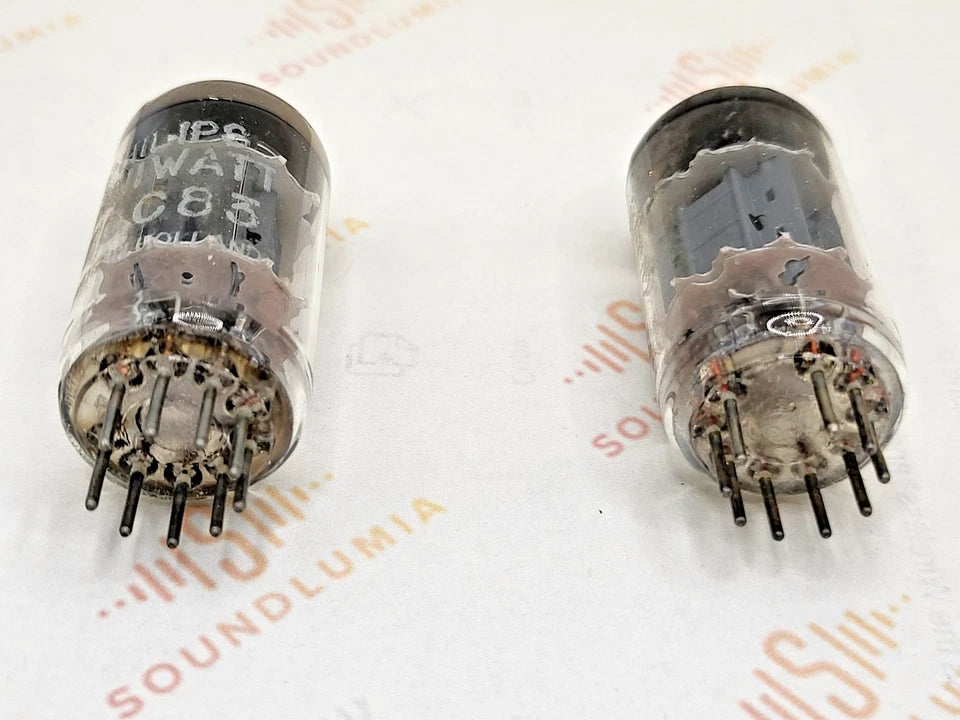 Philips ECC83 12AX7 Piastre Corte O-getter - Heerlen