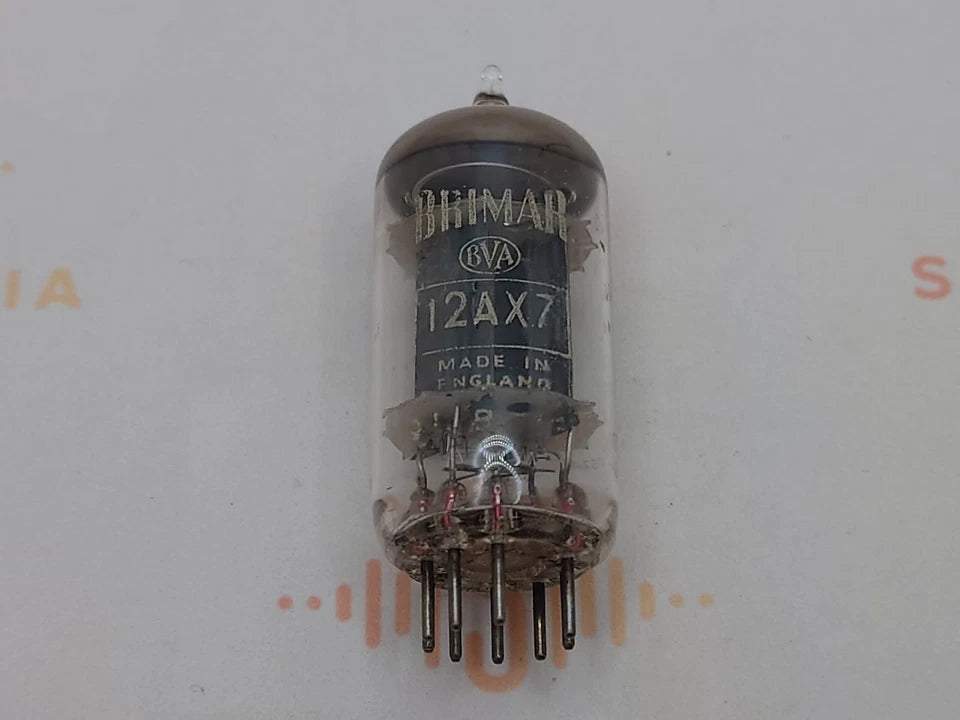 Brimar ECC83 12AX7 Long Plates O-getter - Gt. Britain