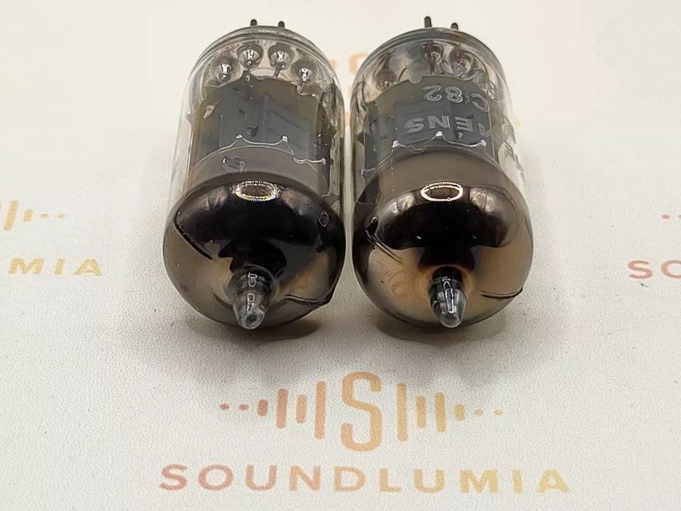Mullard ECC82 12AU7 vacuum tube with O-Getter and Short Plates, image 13