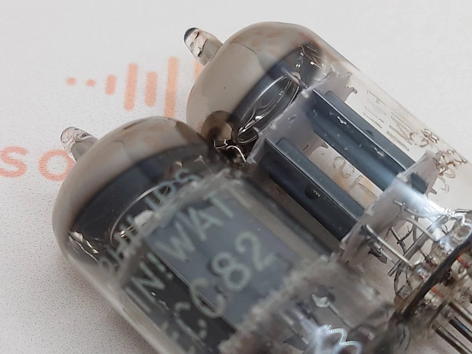 1x Philips SQ E82CC = 6189 (ECC82+) Kurze Platten - Heerlen, NL '65 - NOS