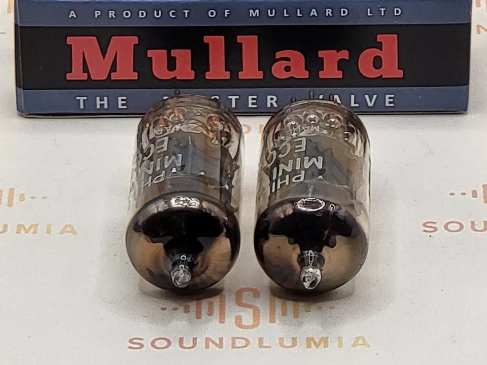 Mullard ECC82 12AU7 vacuum tube with O-Getter and Short Plates, image 5