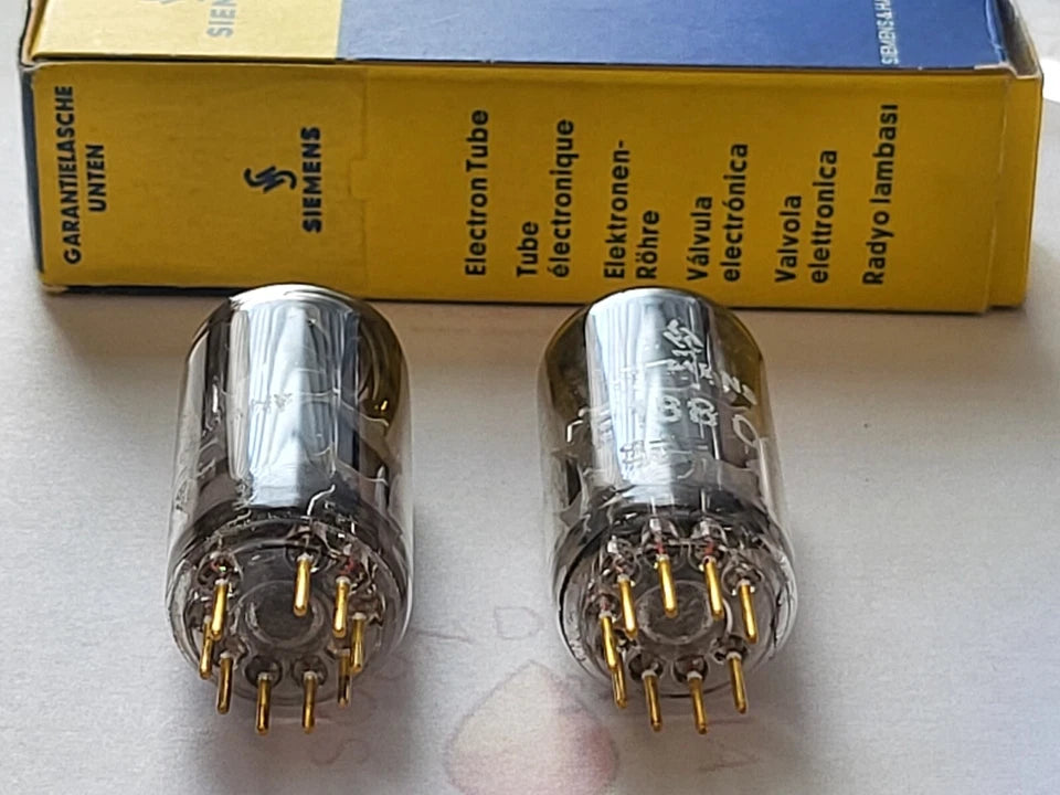 Siemens E188CC 7308 vacuum tube with Silver Plate and O-Getter, image 44