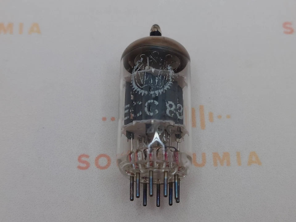 Valvo ECC83 12AX7 Short Plates Dimple Disc Getter - Heerlen