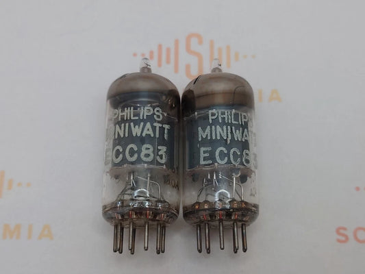 Philips ECC83 12AX7 Short Plates O-getter - Heerlen