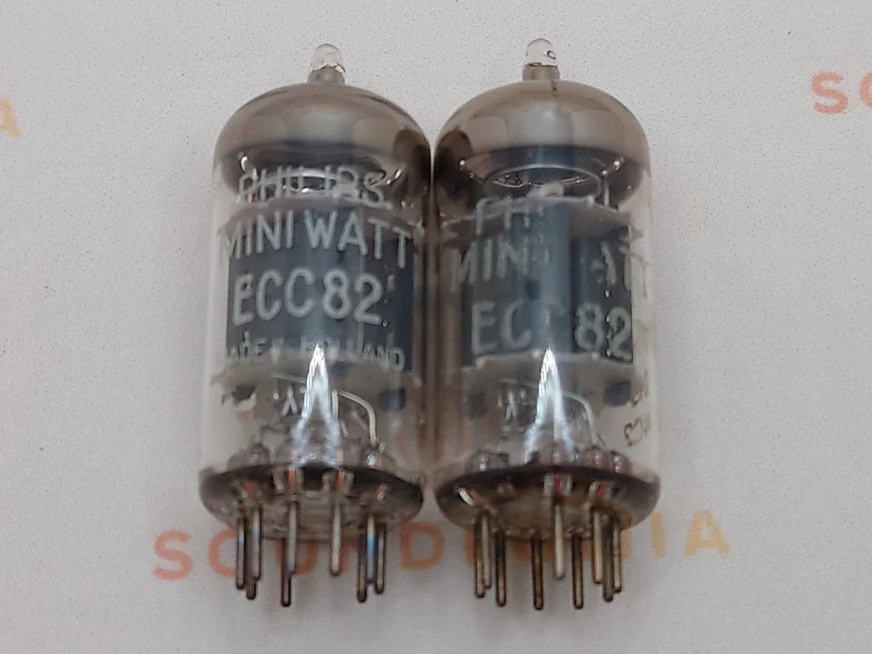1x Philips SQ E82CC = 6189 (ECC82+) Kurze Platten - Heerlen, NL '65 - NOS