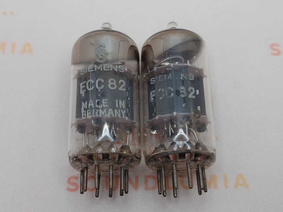 Valvo Hamburg ECC82 Short Plates 30° O-Getter