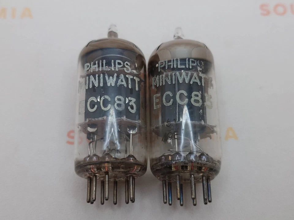 Philips ECC83 12AX7 Piastre Corte O-getter - Heerlen