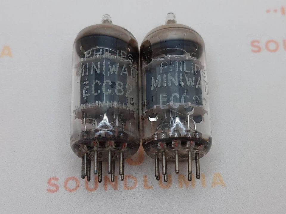 1x Philips SQ E82CC = 6189 (ECC82+) Kurze Platten - Heerlen, NL '65 - NOS