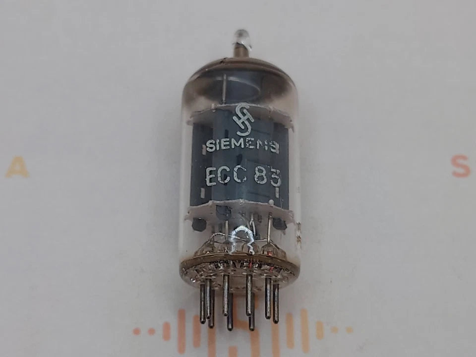 Siemens ECC83 12AX7 vacuum tube with O-Getter and Long Plates, image 10