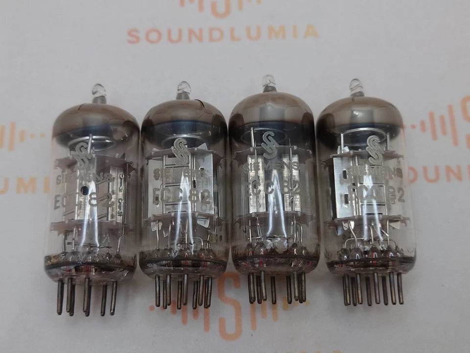 Siemens ECC82 12AU7 Chrome Plates - Munich