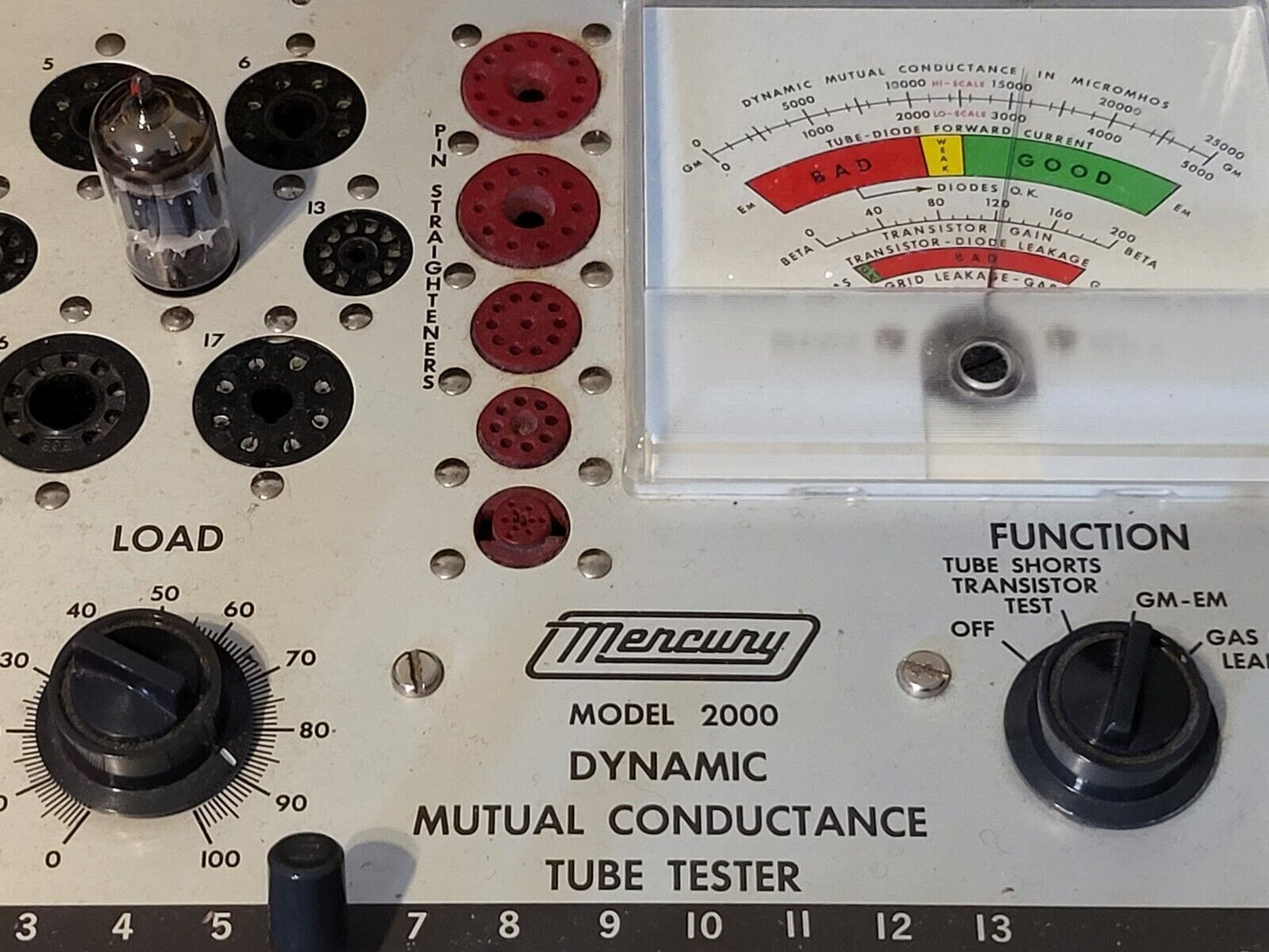 Amperex ECC82 12AU7 Röhre mit roter Spitze - Seltenes Siemens-Etikett - Holland 1969 - NOS