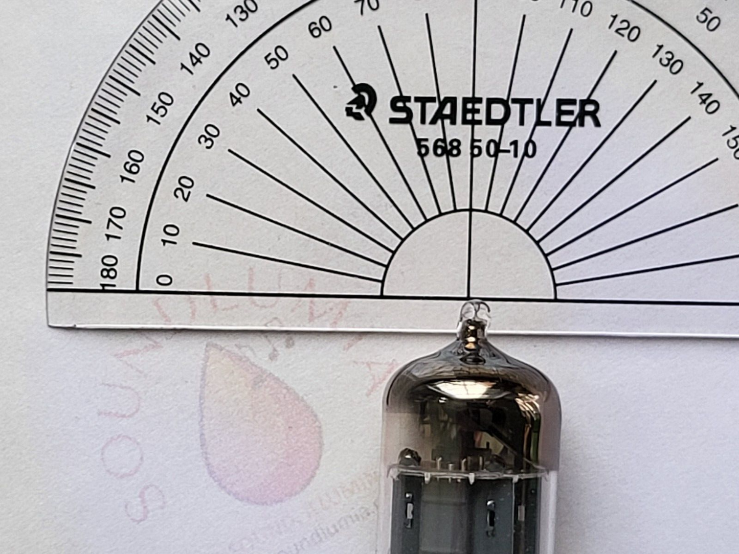 Amperex ECC82 12AU7 Lange Platten 45° Folie D Getter - Valvo Hamburg 1956 K62 - NOS