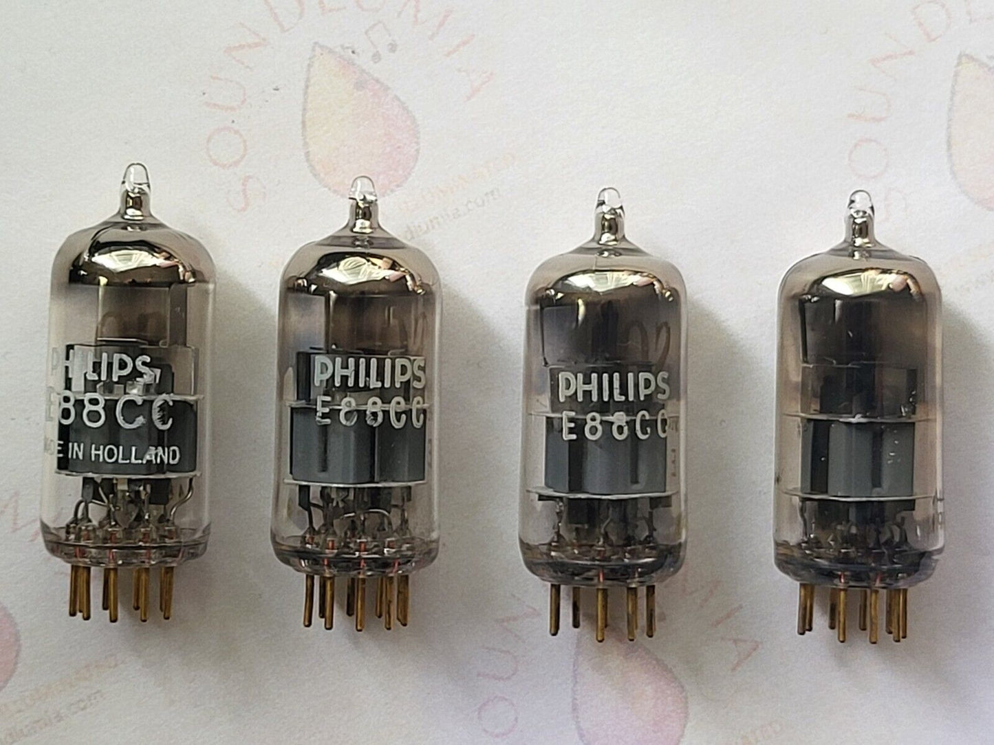 Philips Miniwatt SQ E88CC 6922 Matched Quad - Holland 1968/69 - NOS