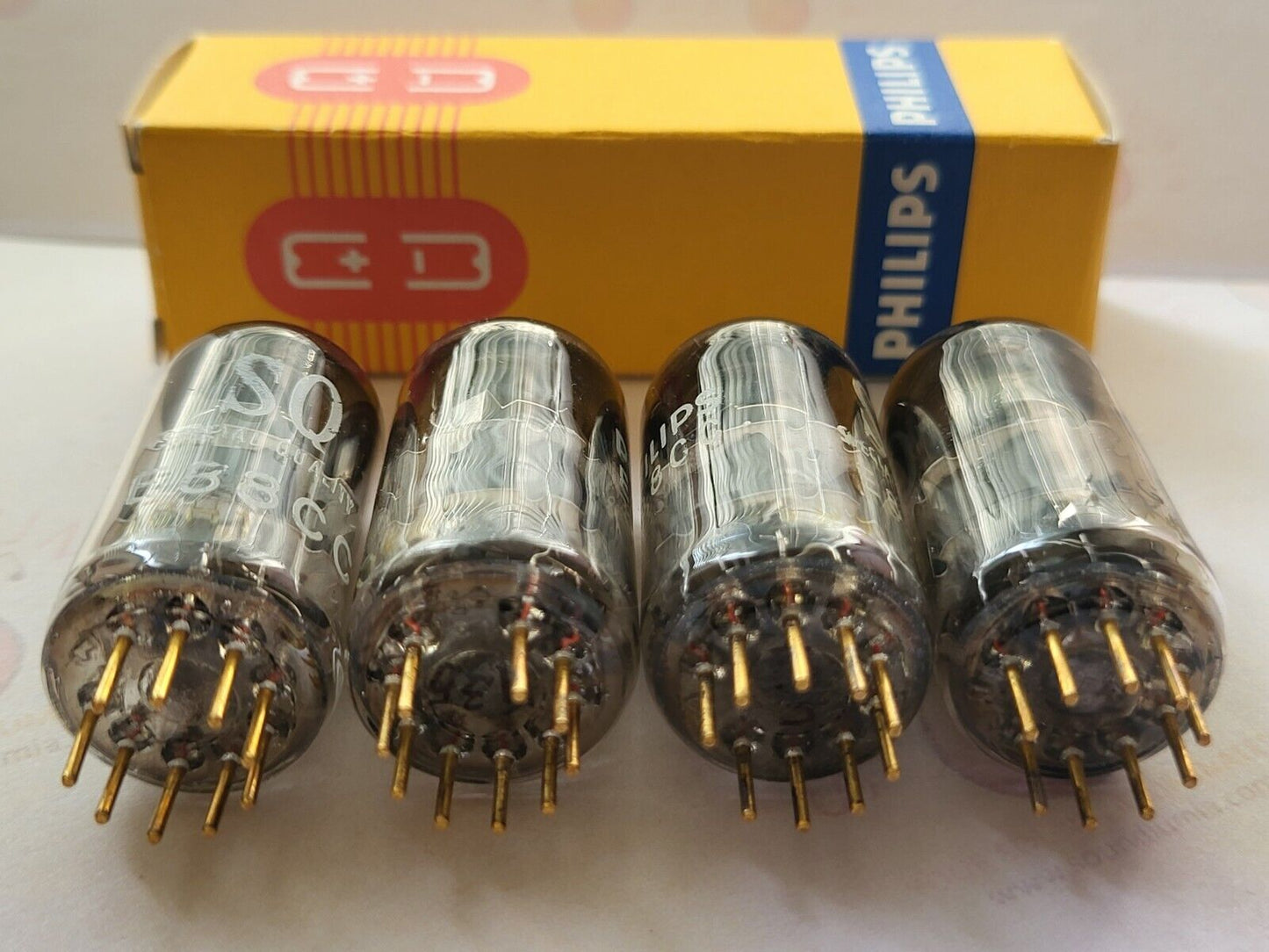Philips Miniwatt SQ E88CC 6922 Matched Quad - Holland 1968/69 - NOS