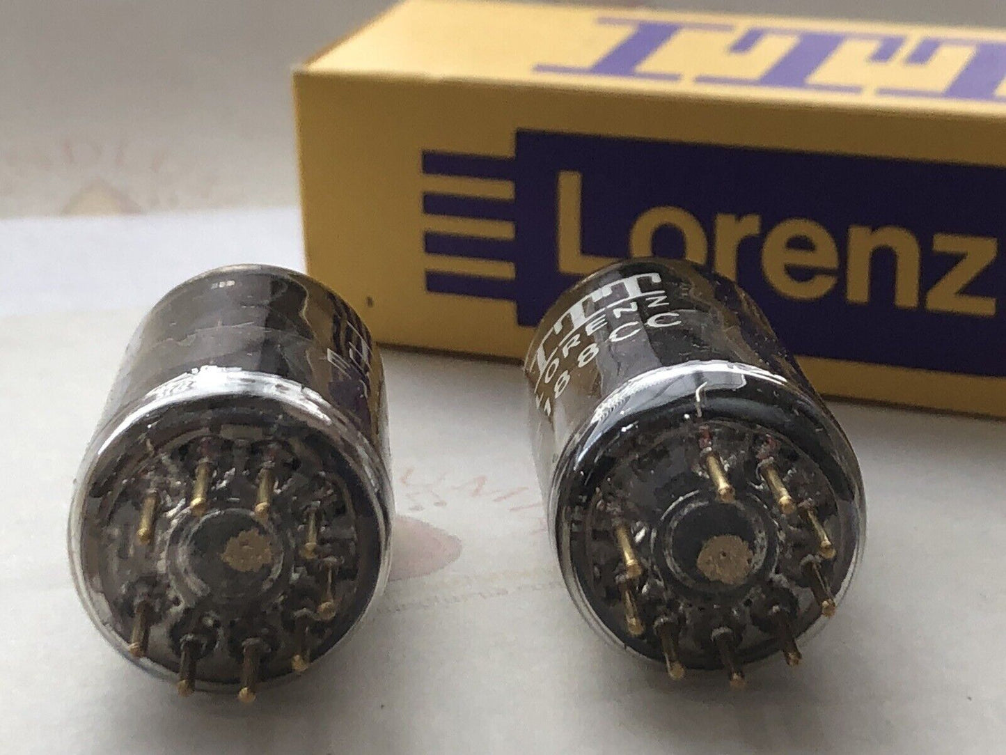 Lorenz E188CC 7308 Preamp Tubes - Matched Pair - Holland 1962 - Same code - NOS