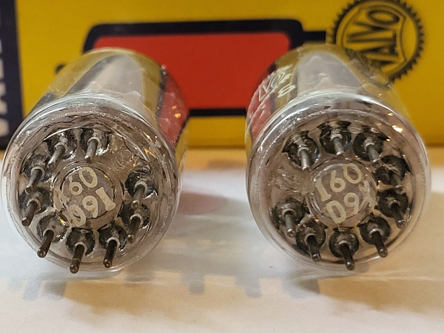 Valvo ECC83 12AX7 Short Plates Angled Getter