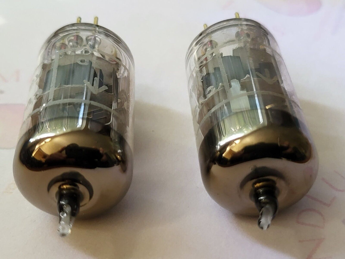 Brimar CV2492 = E88CC Tubes Matched Pair - Rochester 1969 KB/AD - Same code -NOS